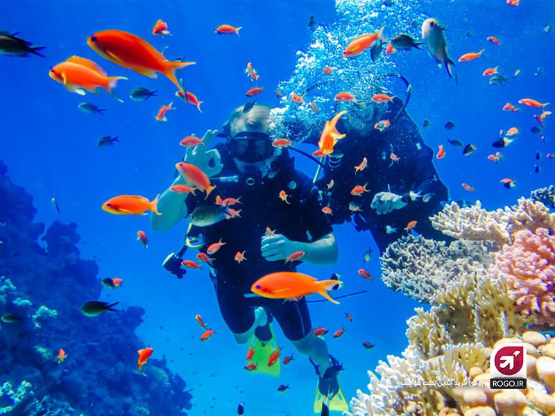 غواصی زیر آب در کیش