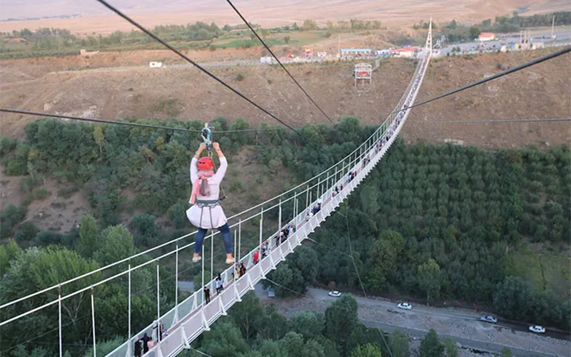 پل معلق مشگین شهر
