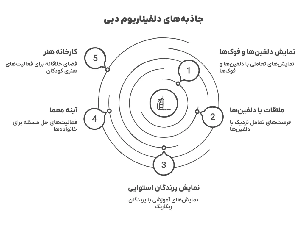 جاذبه های دلفیناریوم دبی